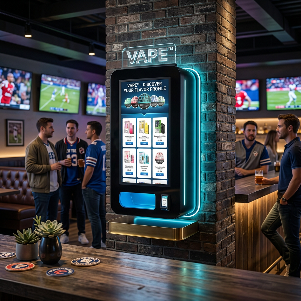 VAPETM machine installed in sports bar